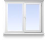 Купить двухстворчастое окно 1470х1470 пов-отк в Ки