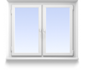 Купить двухстворчастое окно 1320х1470 пов-отк в Ки
